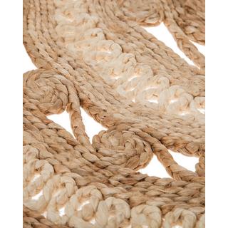 Beliani Teppich aus Jute Boho GOYNE  