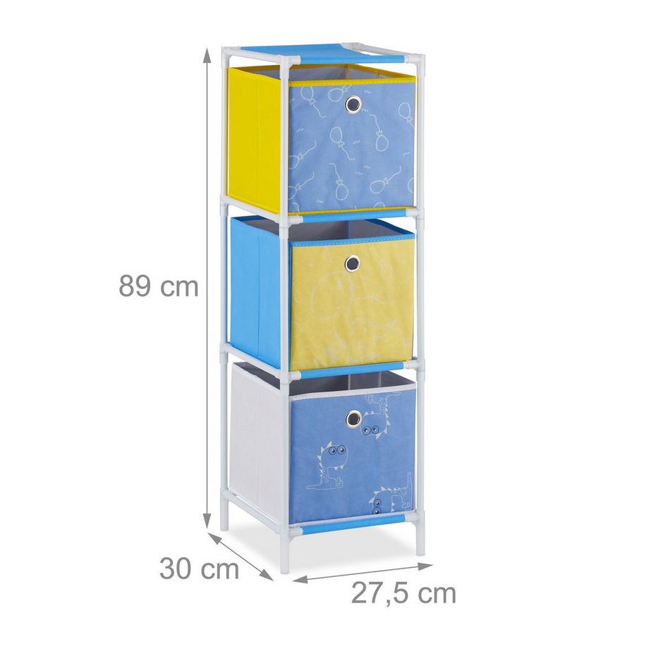 B2X Scaffale per bambini Dino con cassetti  