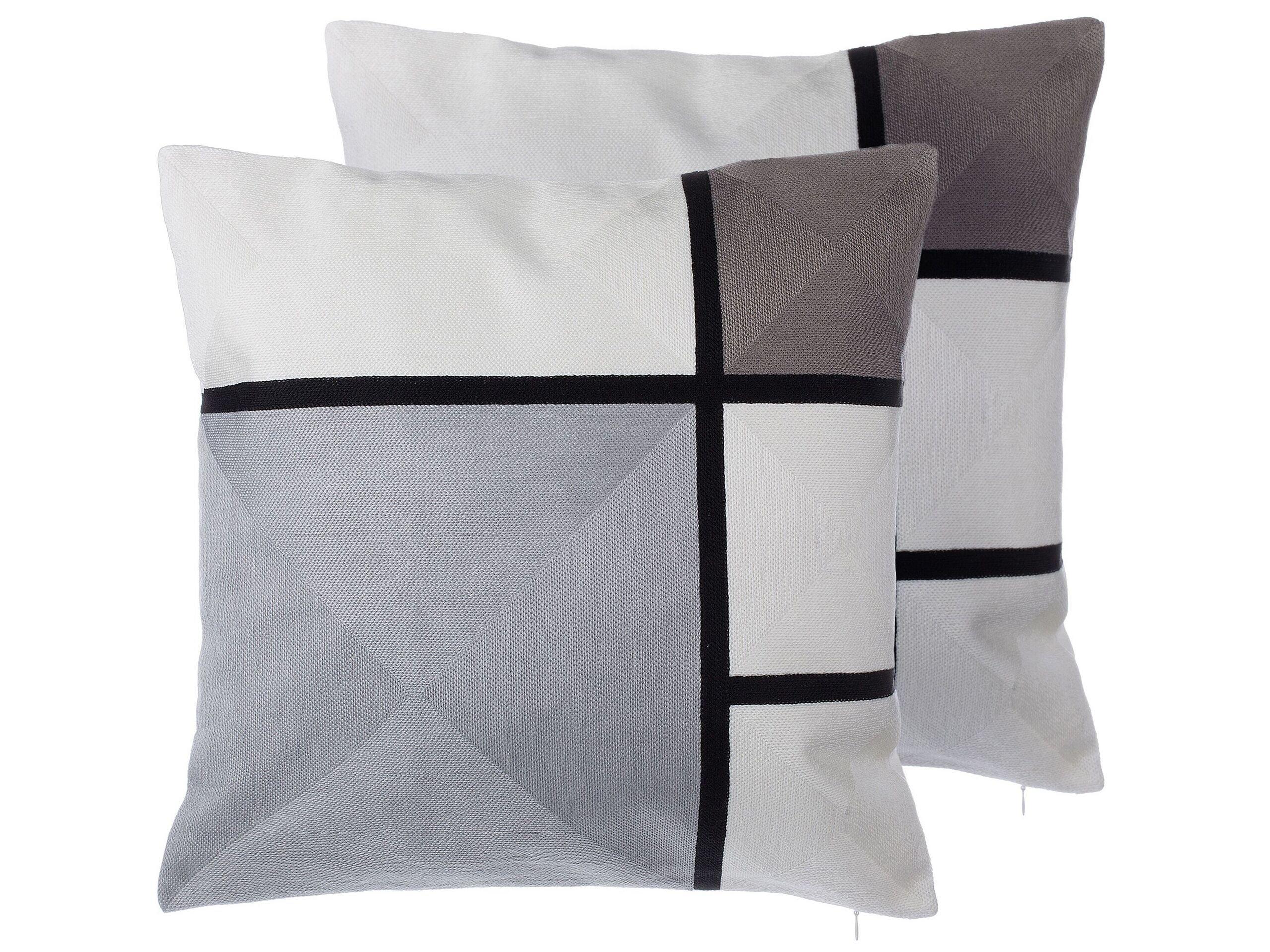 Image of Kissen 2er Set aus Baumwolle Modern WEDELIA Kissen 2er Set aus Baumwolle Modern WEDELIA