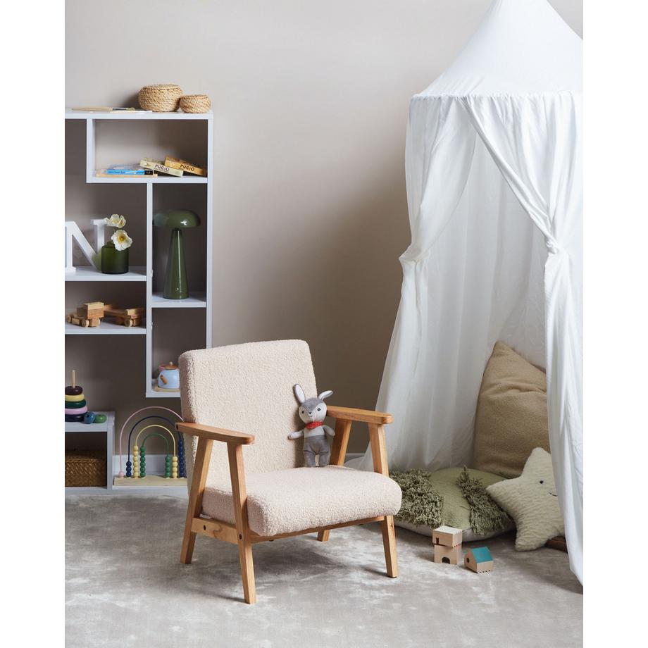 Beliani Kindersessel aus Bouclé Skandinavisch LINDE  