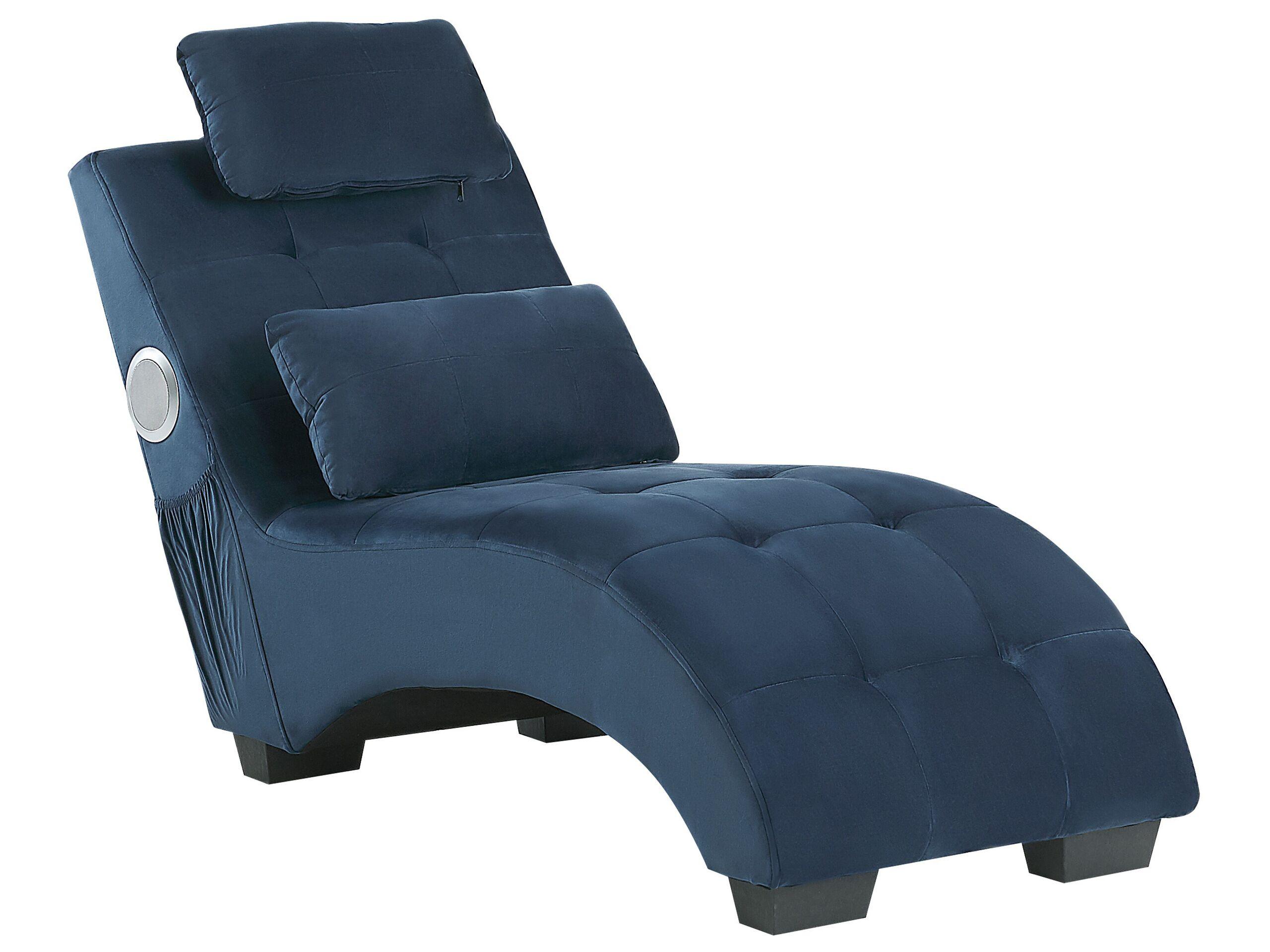 Beliani Chaise longue en Velours Moderne SIMORRE  