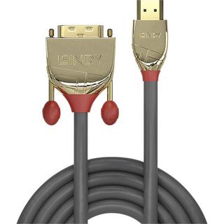 LINDY  2m HDMI an DVI Kabel, Gold Line 