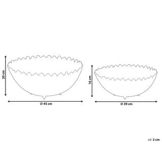 Beliani  Bol décoratif en Aluminium Moderne GROGOL 