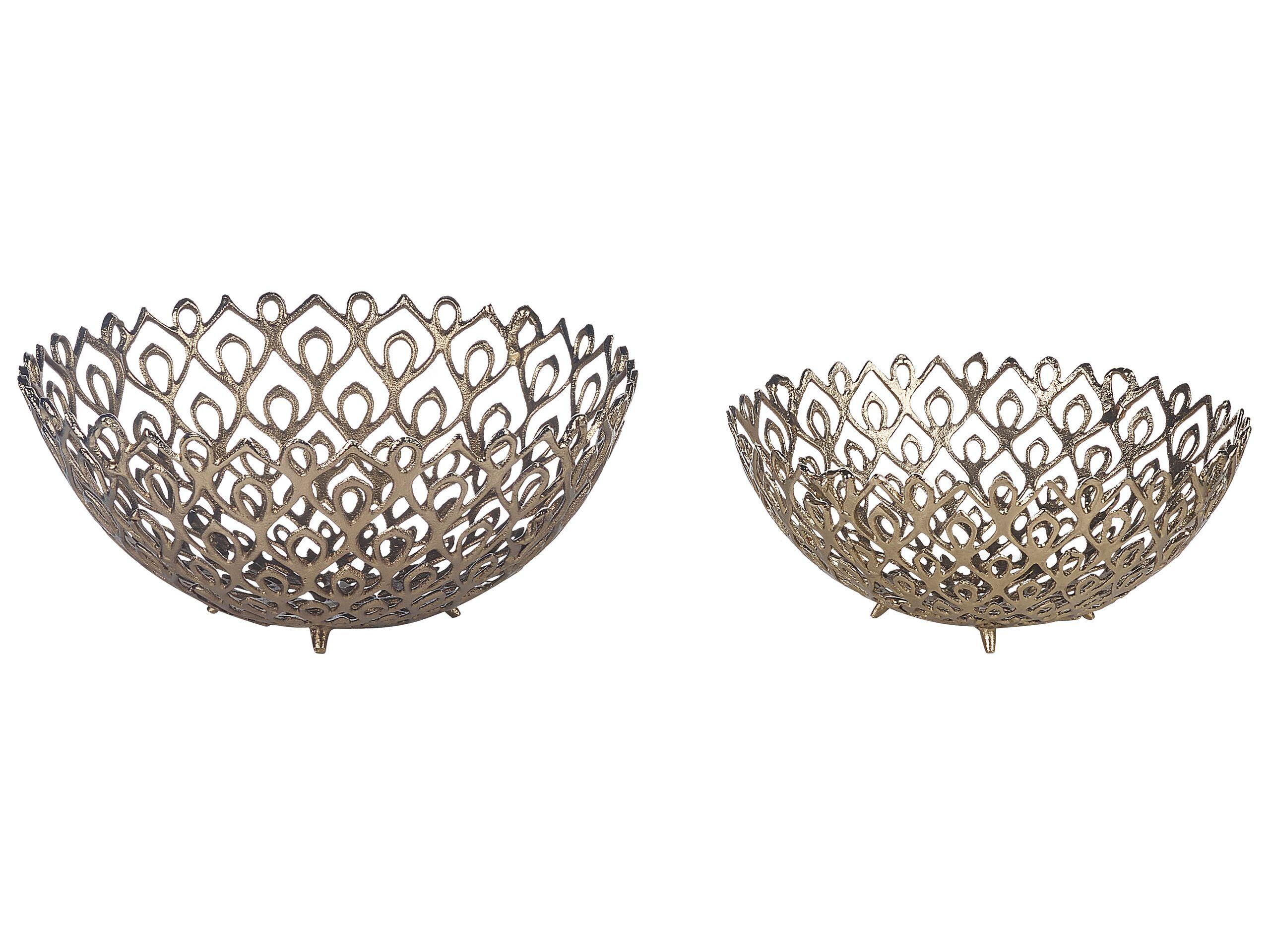 Image of Dekoration Aus Aluminium Modern Grogol Unisex Gelbgold