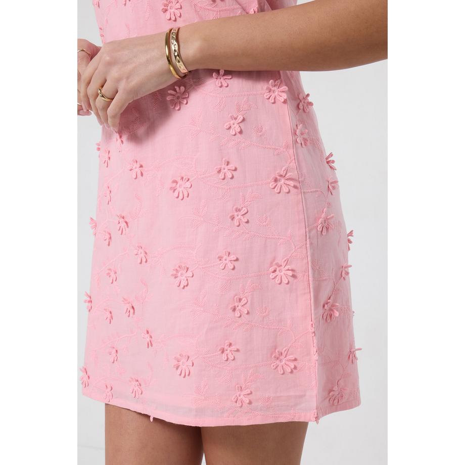 Joe Browns Broderie-Minikleid mit Blumen-Detail  