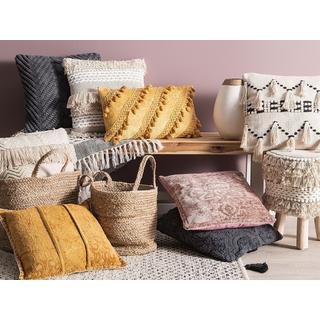 Beliani Cuscino decorativo en Cotone Boho PAIKA  