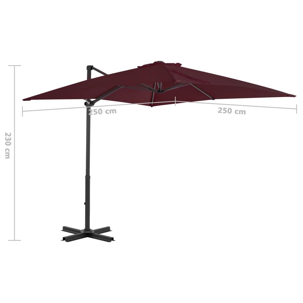 VidaXL Parasol de jardin en porte-à-faux  