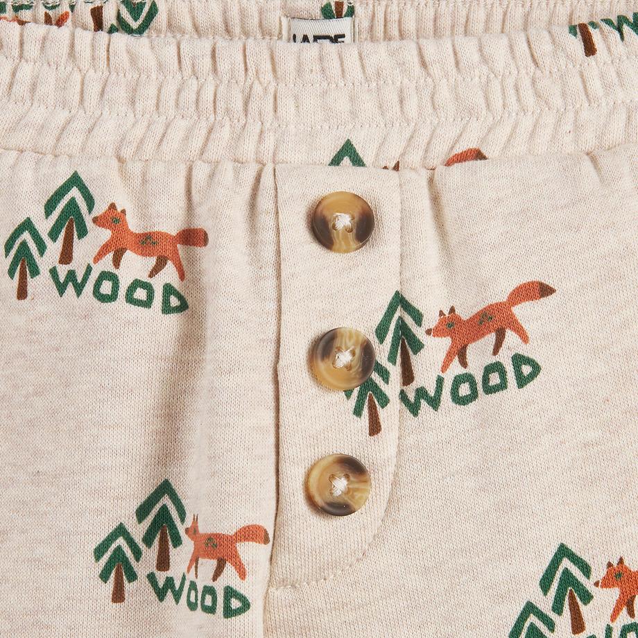 La Redoute Collections  Lot de 2 pantalons droit en molleton 