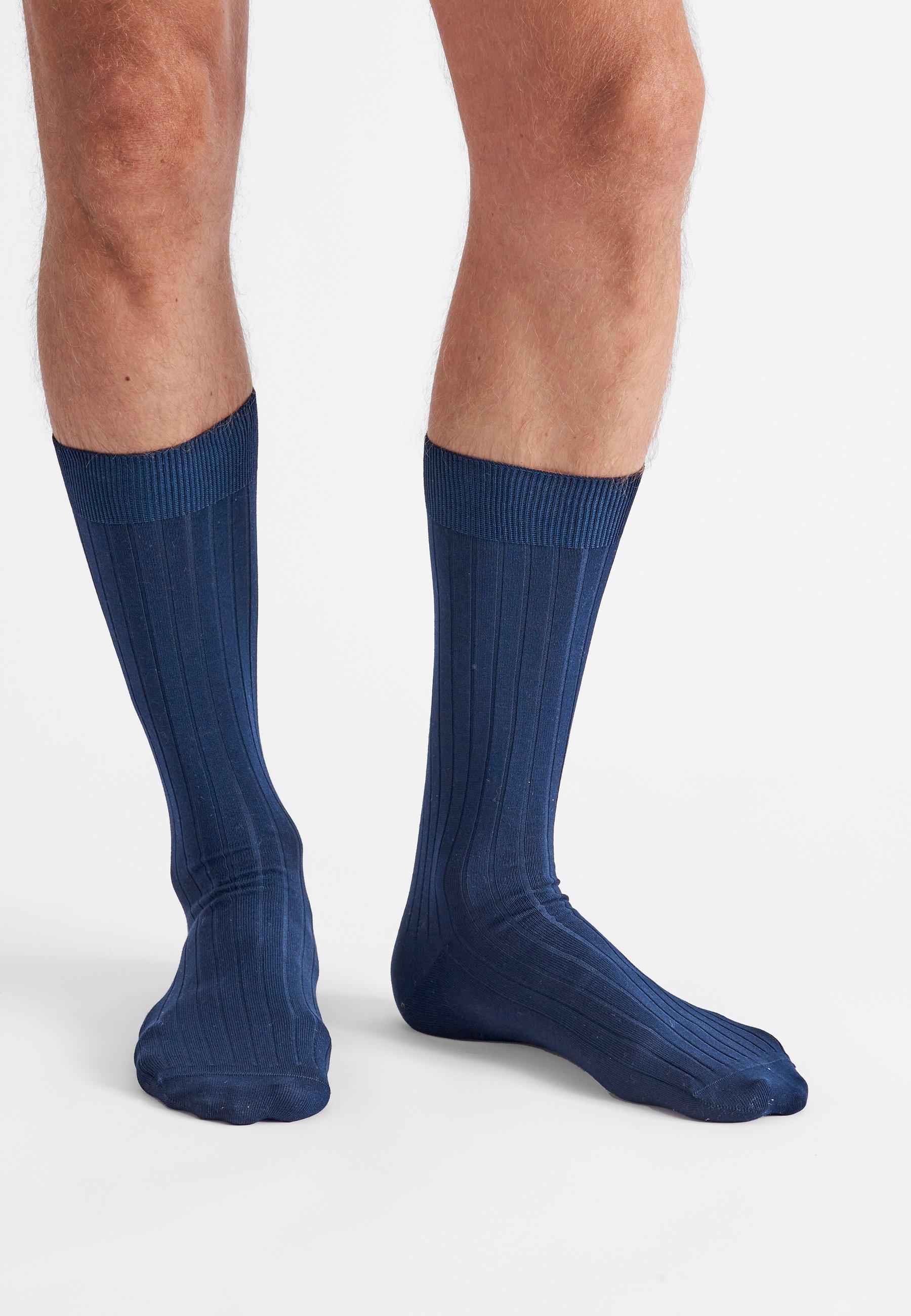 Image of Socken Aus Fil-d'ecosse-mischung. Damen Blau 42-44