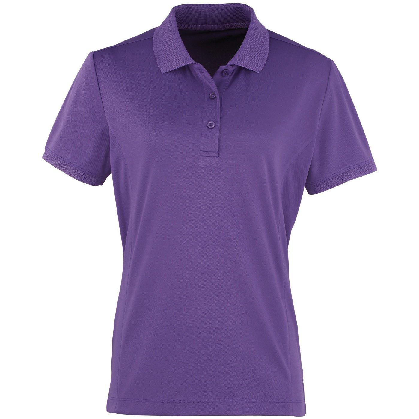 Image of Coolchecker Piqué Poloshirt Polohemd, Kurzarm Damen Lila XL