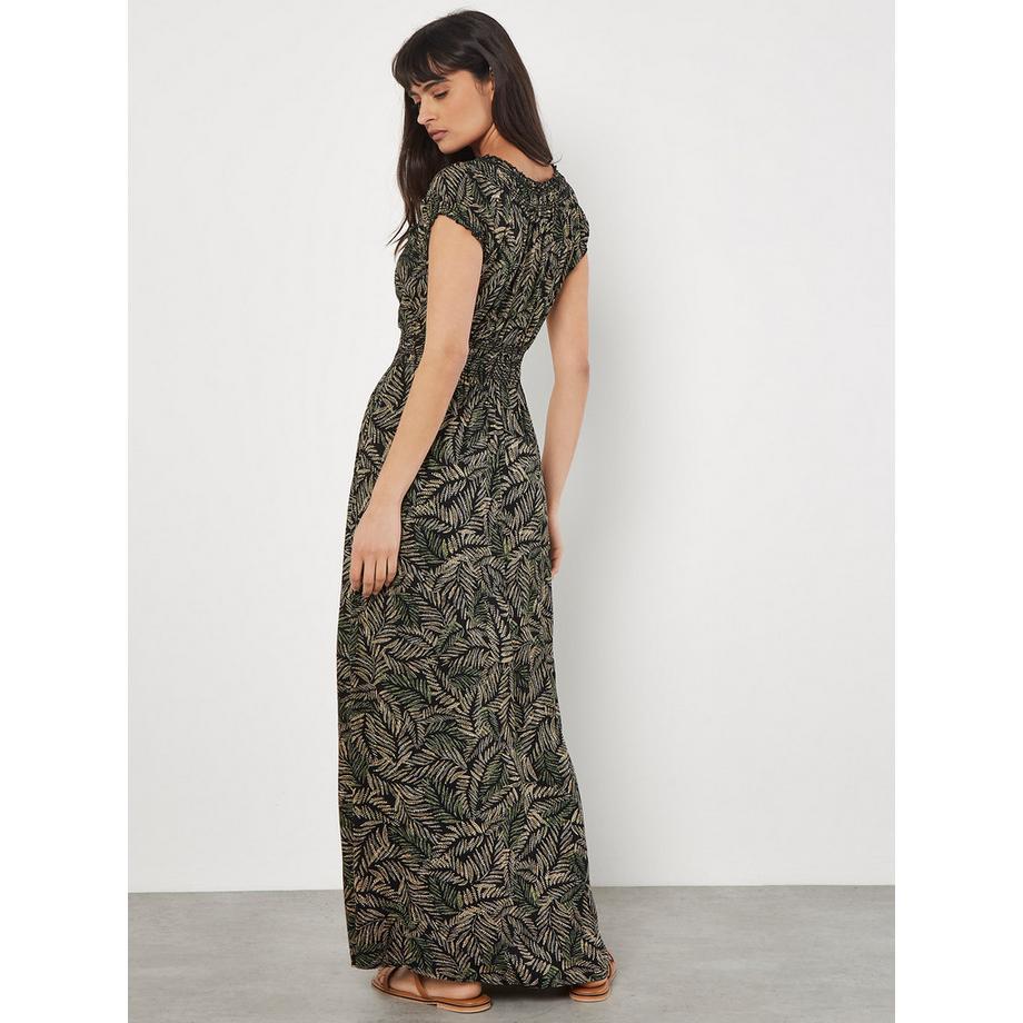 APRICOT Robe longue smockée Batik  