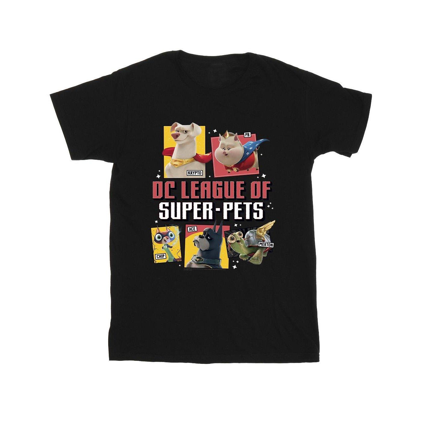 Image of Dc League Of Superpets Profile Tshirt Jungen Schwarz 104