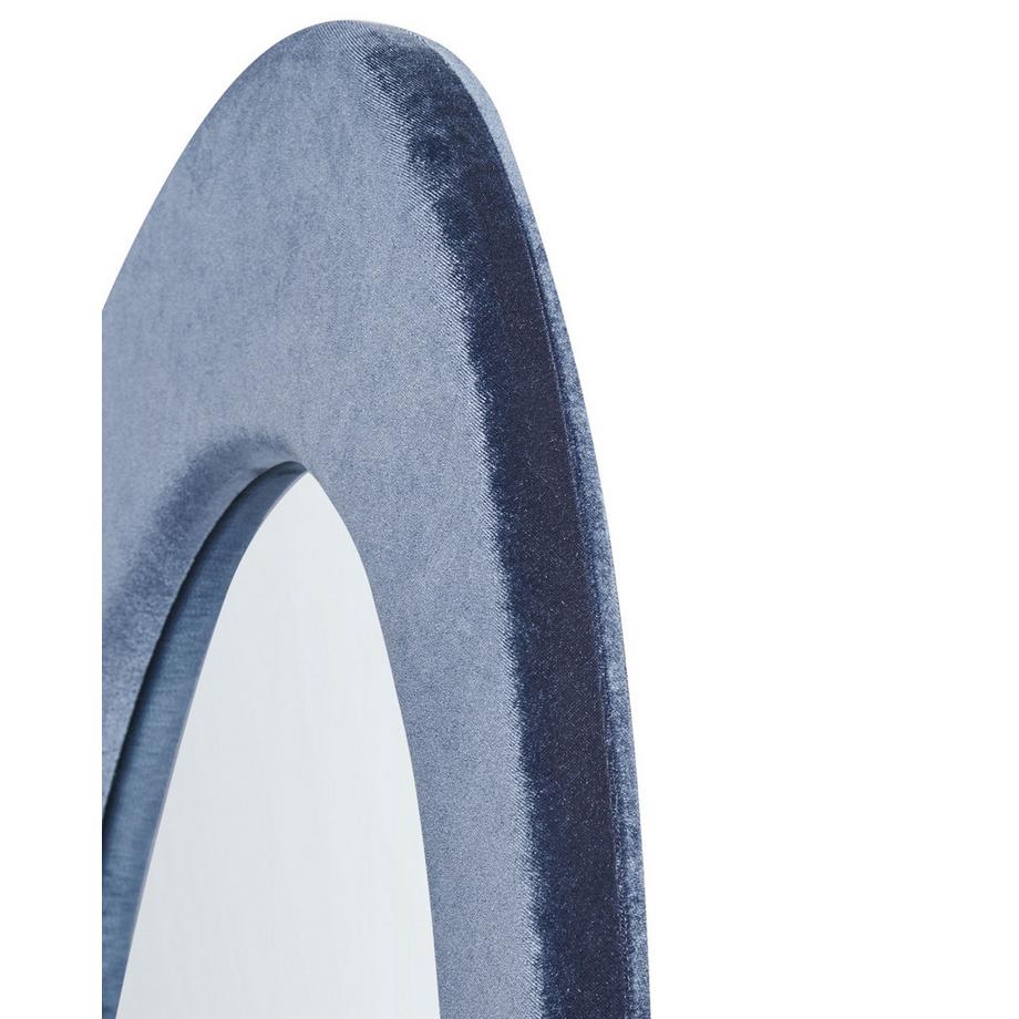 Beliani Wandspiegel aus Samtstoff Modern MASSAY  