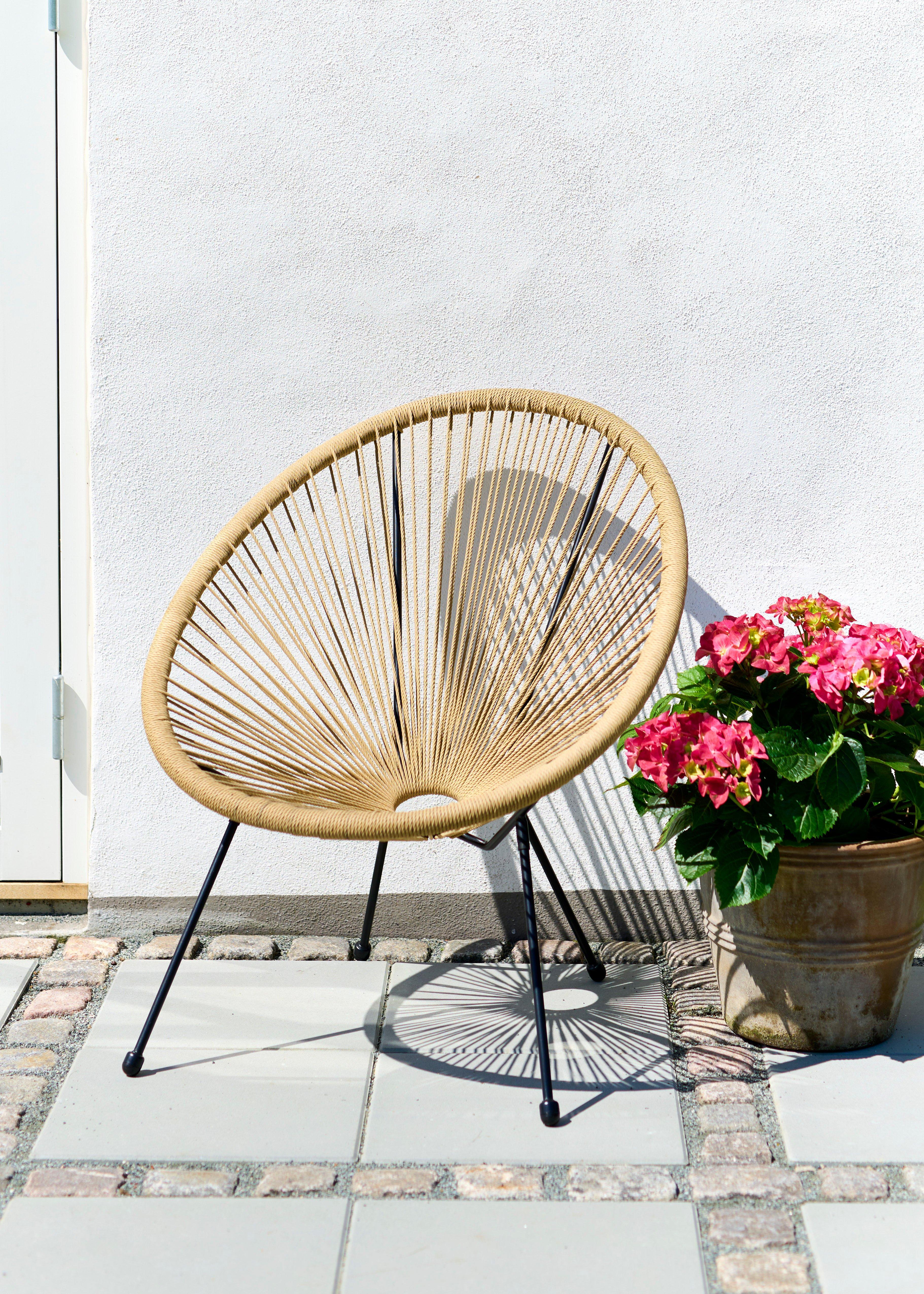 SCHOU Chaise de jardin ELISABETH EN LOT DE 2  