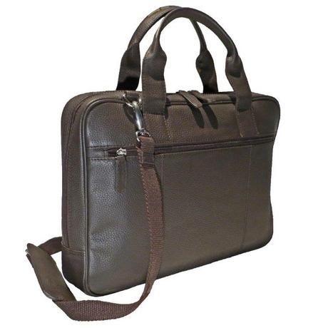 Dermata Lederwaren Borsa per laptop in morbida pelle bovina Nappa 40 cm  