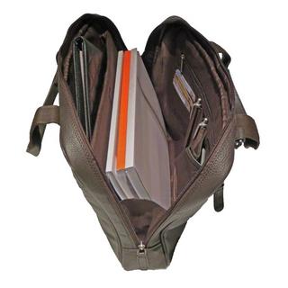 Dermata Lederwaren Borsa per laptop in morbida pelle bovina Nappa 40 cm  
