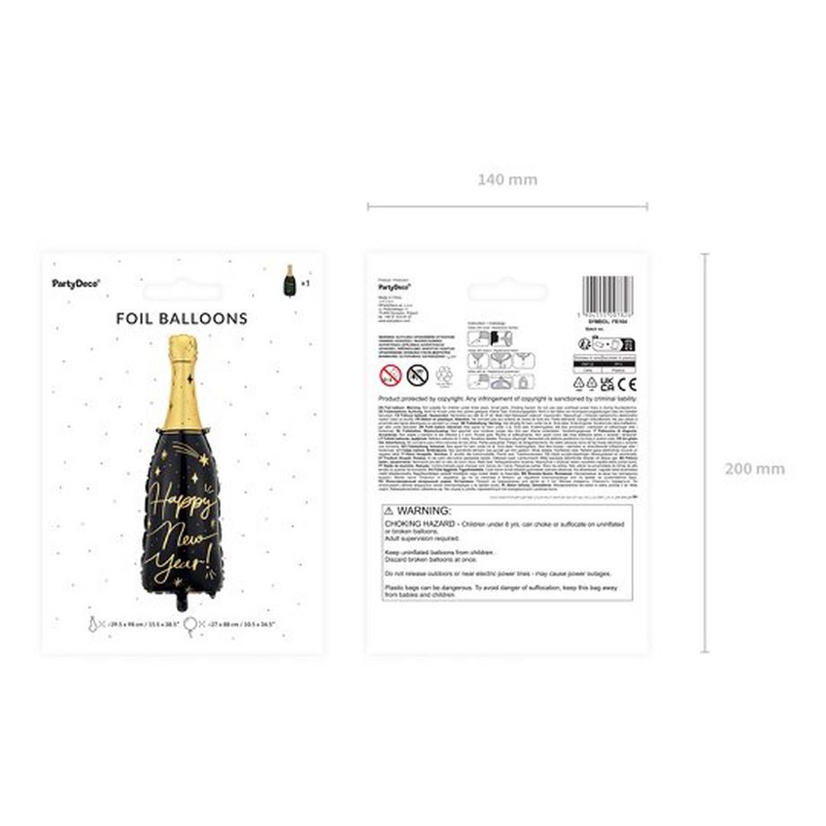 PartyDeco  Ballon en folie  Bonne Année 