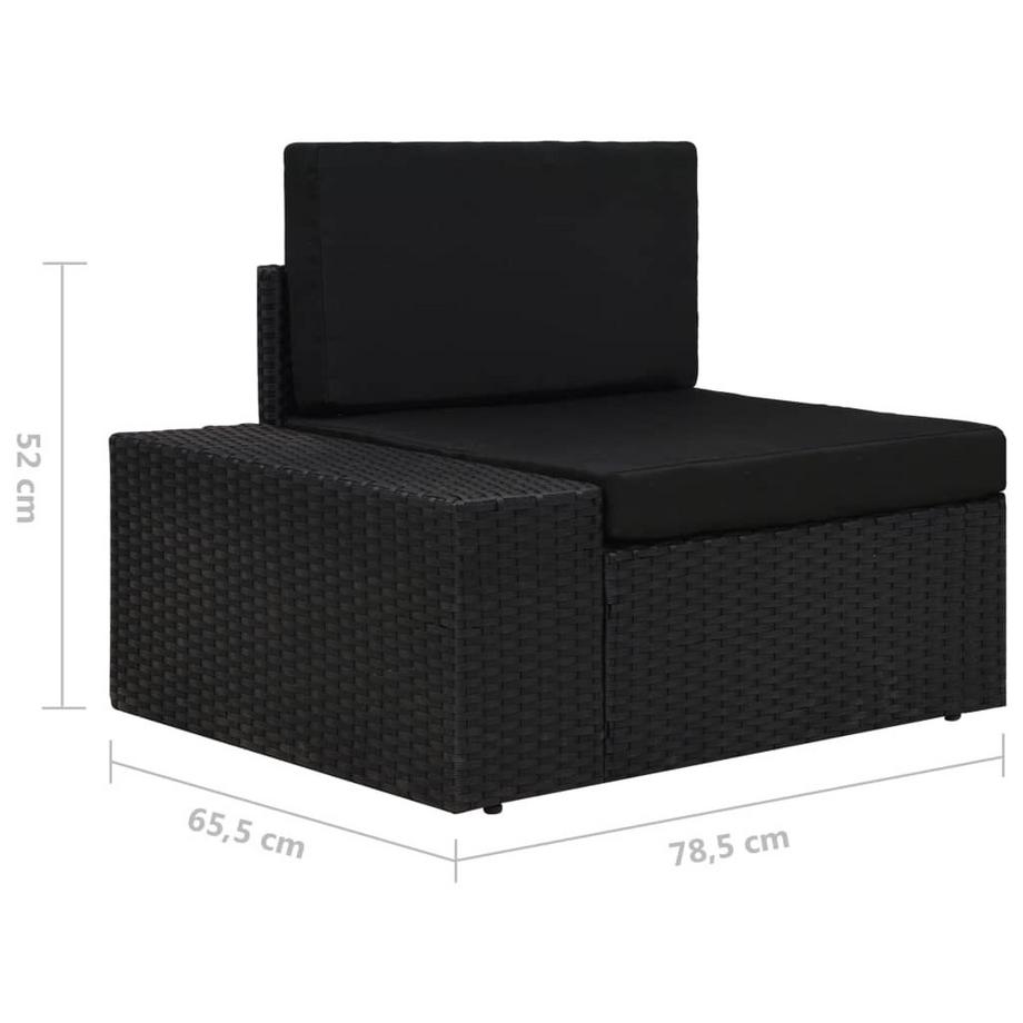 VidaXL Modular-sofa-eckteil poly-rattan  