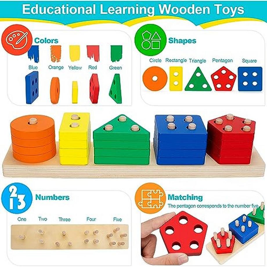 Activity-board  Holzspielzeug, Steckpuzzle 