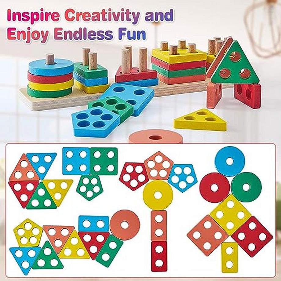 Activity-board  Holzspielzeug, Steckpuzzle 