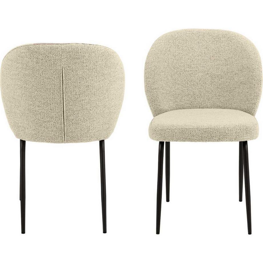 mutoni Sedia da pranzo Pati crema (1 pezzo)  