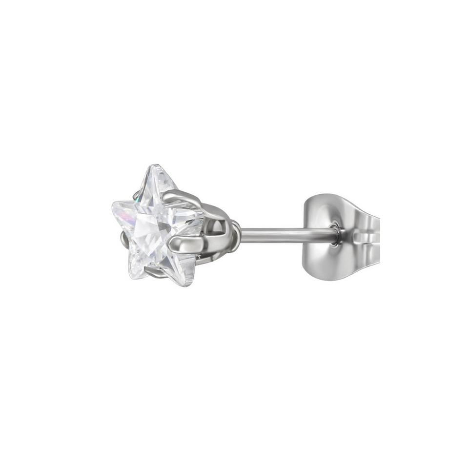 Maxte  Puces d'eilles Étoile  en    avec Zircone Cubique 