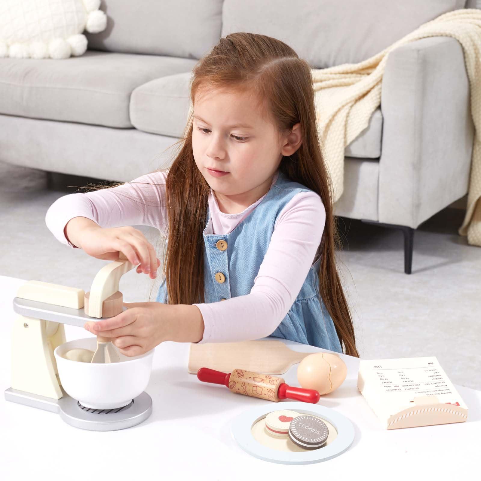 Activity-board  Mixeur cuisine pour enfants, accessoires de cuisine en bois, jouet mixeur pour jeux de rôle 