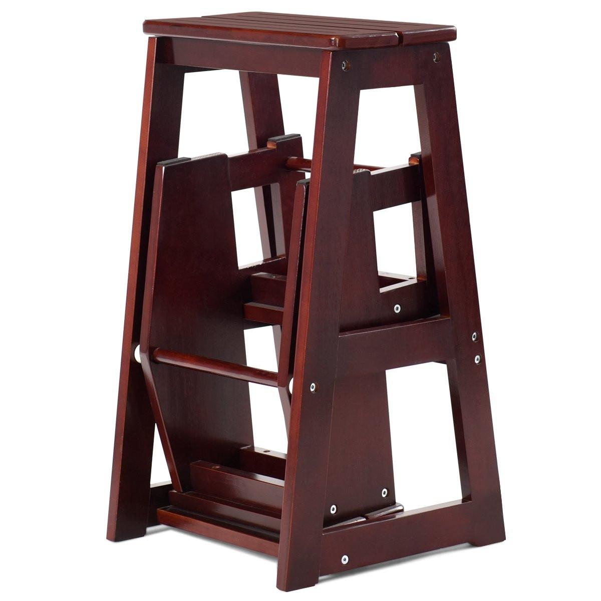 B2X Échelle de chaise échelle de chaise tabouret échelle escabeau escabeau escabeau pliant 3 marches  