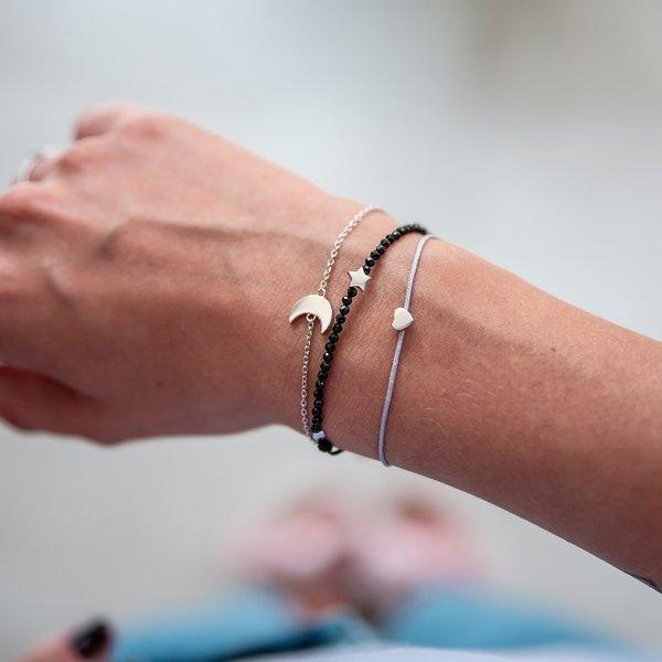 Glanzstücke München  Femme Bracelet en tissu Coeur 