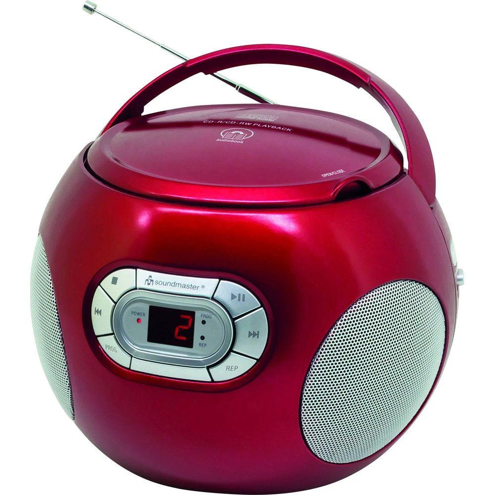 soundmaster  Soundmaster SCD2120 Lettore CD portatile Rosso 