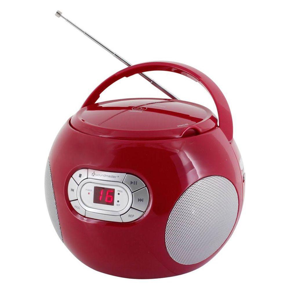 soundmaster  Soundmaster SCD2120 Lettore CD portatile Rosso 