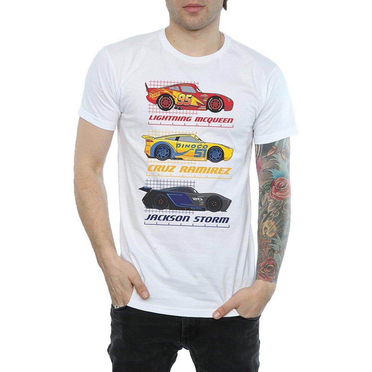 Image of Racer Profile Tshirt Herren Weiss M