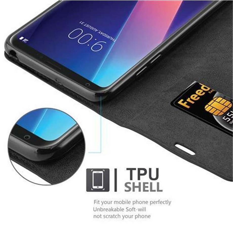 Cadorabo  Hülle für LG V30  V30+  V30S  V30S+ Magnetverschluss, Kartenfach 