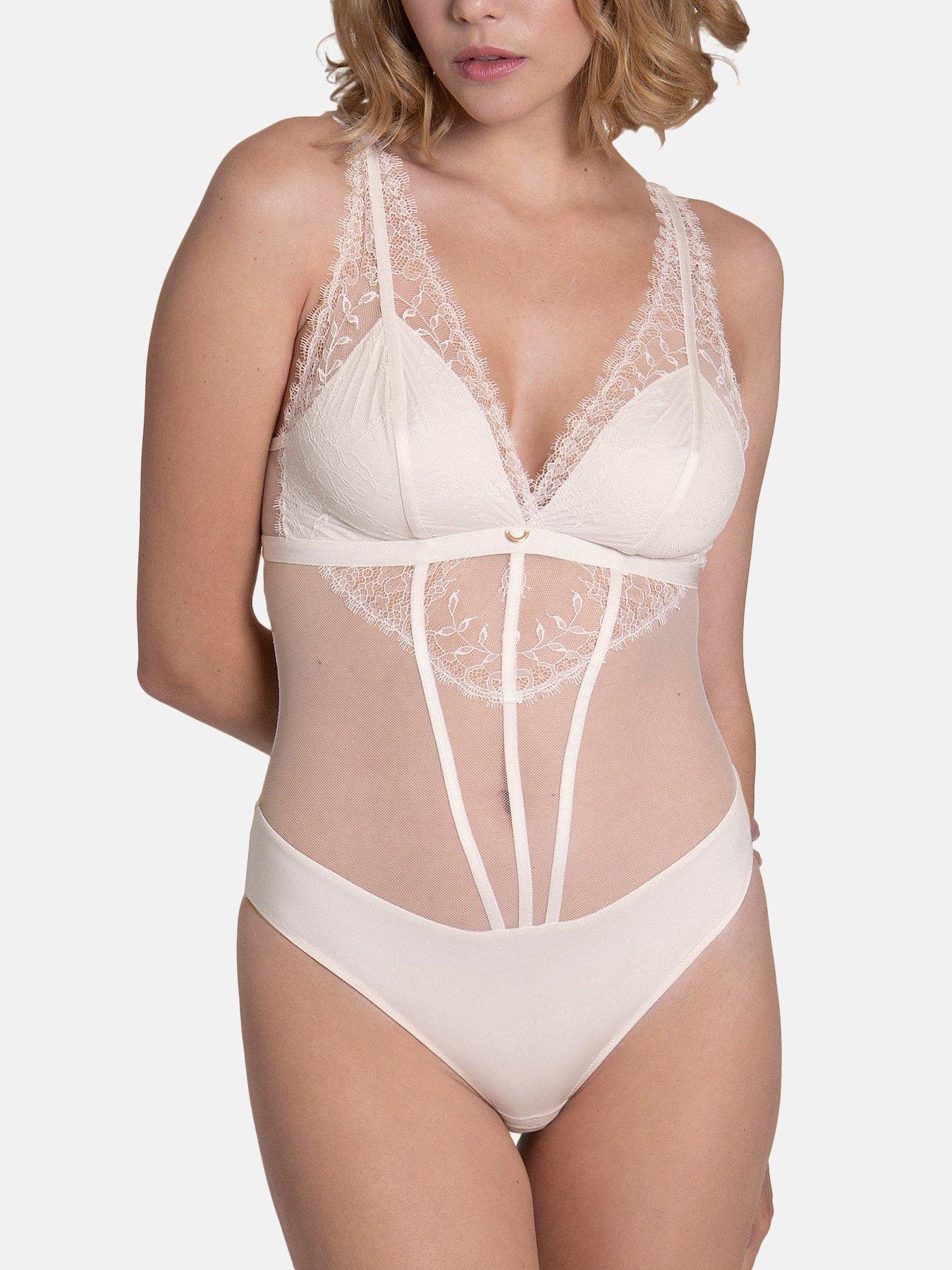 Image of Brasilianischer Bügel-body Rose Hochzeit Elfenbein Damen Elfenbein 36