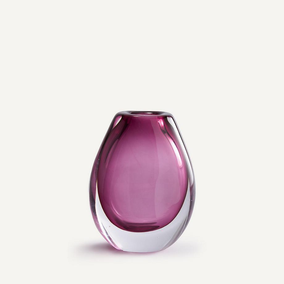 Vase aus mundgeblasenem Glas