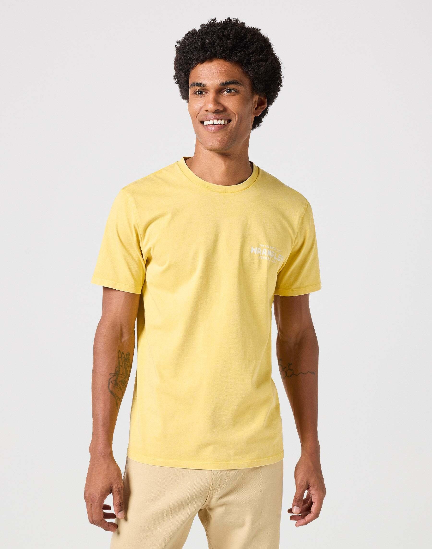 Image of T-shirts Graphic Tee Herren Gelb Bunt S