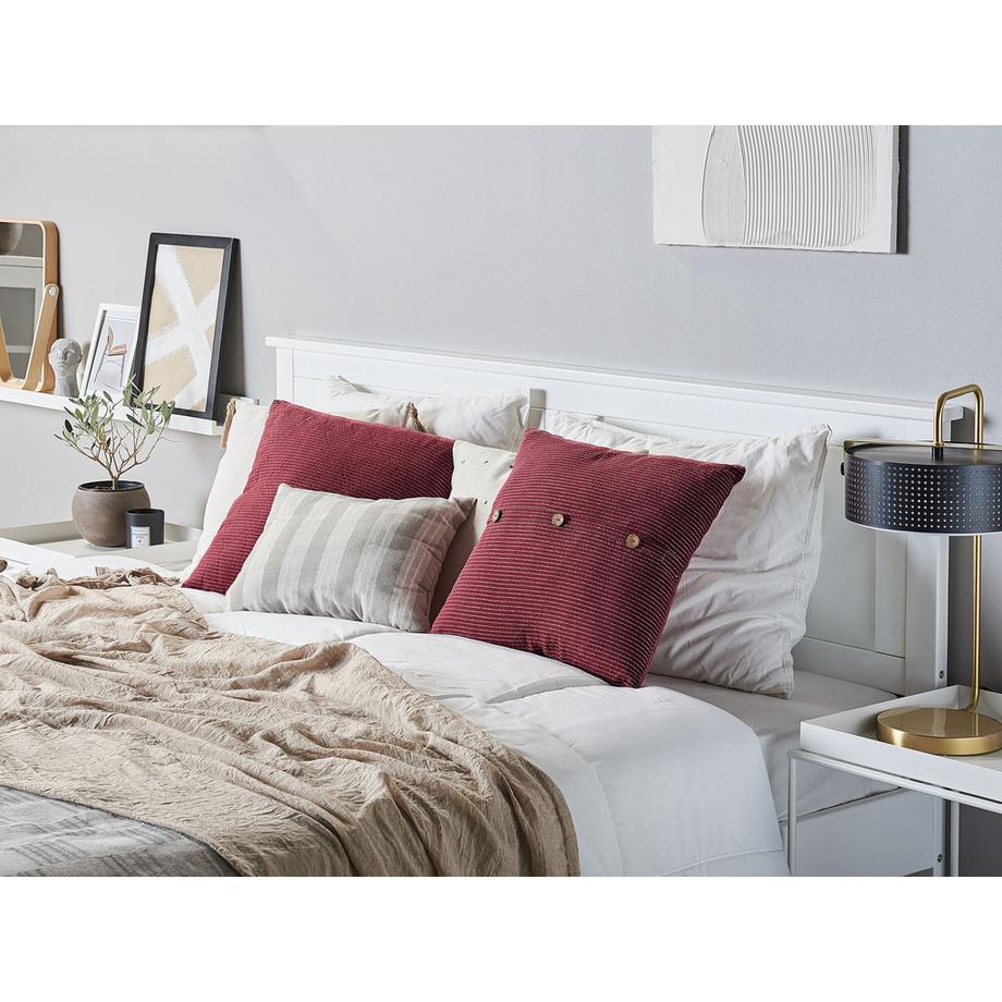 Beliani Set di 2 cuscini en Cotone Glamour CAMPANULA  