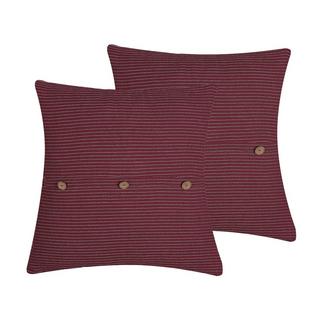 Beliani Lot de 2 coussins décoratifs en Polyester Glamour CAMPANULA  