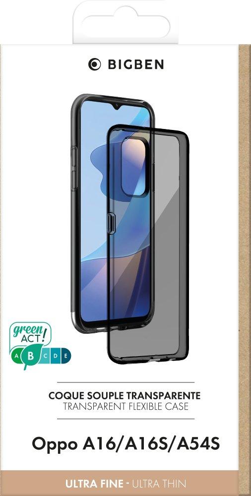 BigBen Connected  Coque Silisoft souple  Connected pour  A16/A16S/A54S 4G Noir transparent 