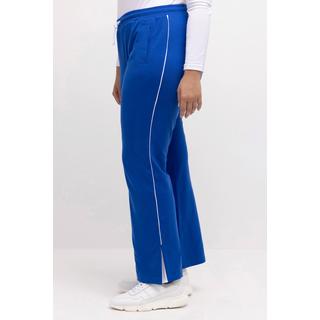 Ulla Popken  Pantaloni sportivi con spacchetto, pistagna, cintura elastica e cordino 