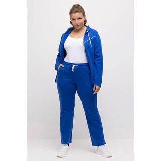 Ulla Popken  Pantaloni sportivi con spacchetto, pistagna, cintura elastica e cordino 