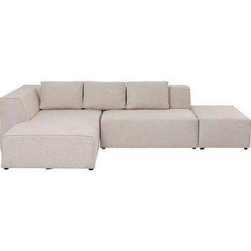 Ecksofa Infinity Ottomane Creme Links