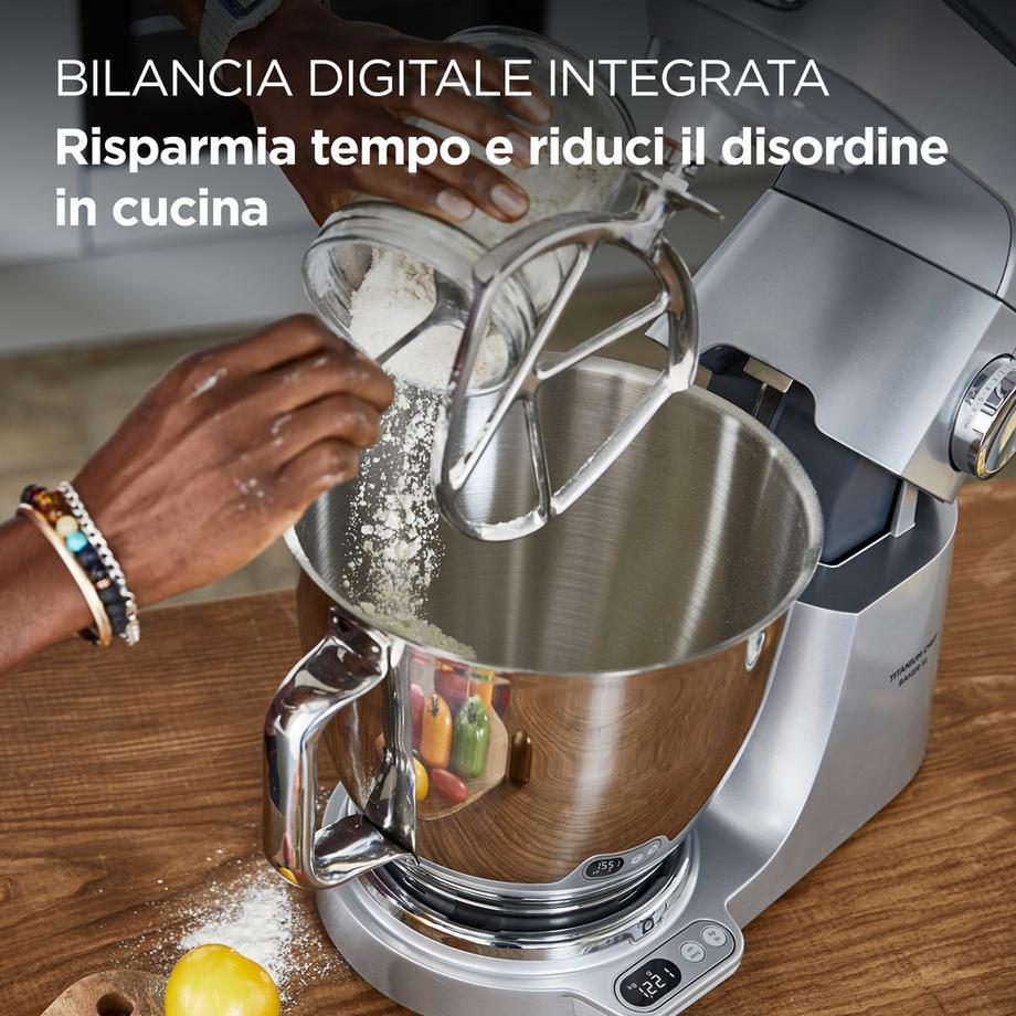 Kenwood Kenwood Titanium Chef Baker XL robot de cuisine 1200 W 7 L Acier inoxydable  