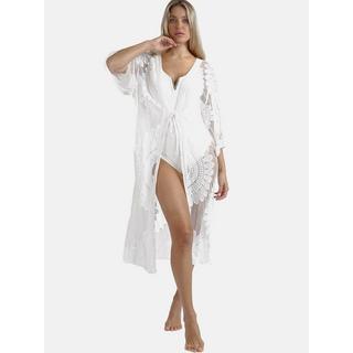 Admas  Caftan de plage mi-long Flower 