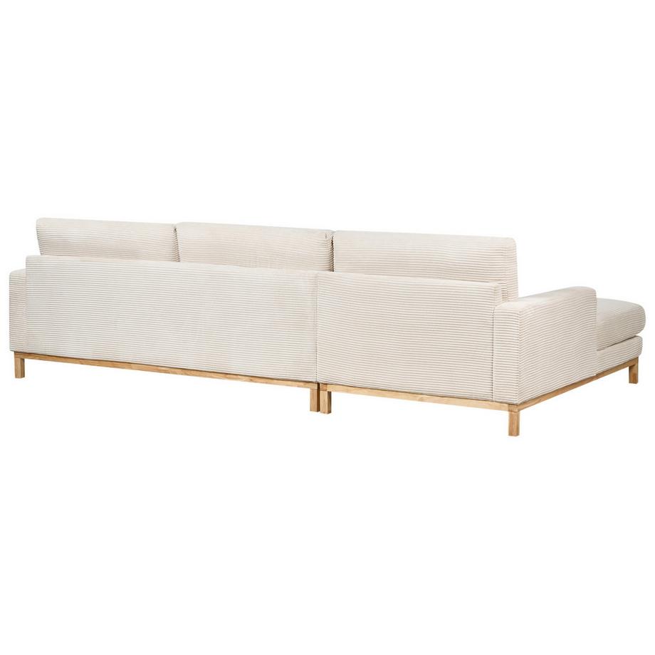 Beliani Rechtsseitiges Ecksofa aus Cord  SIGGARD II  
