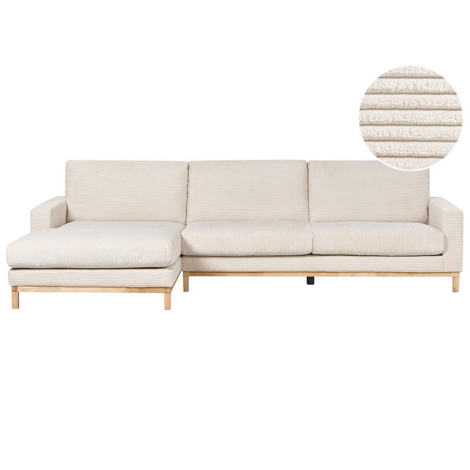 Rechtsseitiges Ecksofa aus Cord  SIGGARD II