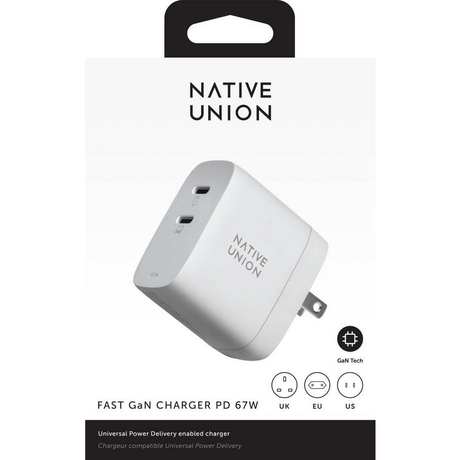 NATIVE UNION  Ladegerät FAST GAN Power Delivery 67W 