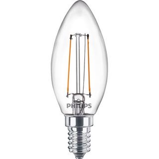 PHILIPS 2er-Pack LED E14 Crown 2W (25W) Klar 250lm  