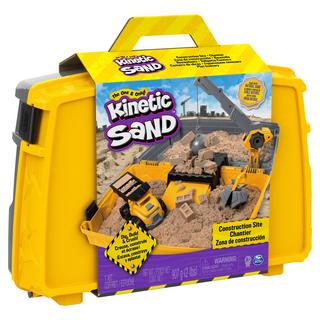 Spin Master  Kinetic Sand Valigetta Cantiere con veicolo e 907 g di sabbia, dai 3 anni - 6055877 