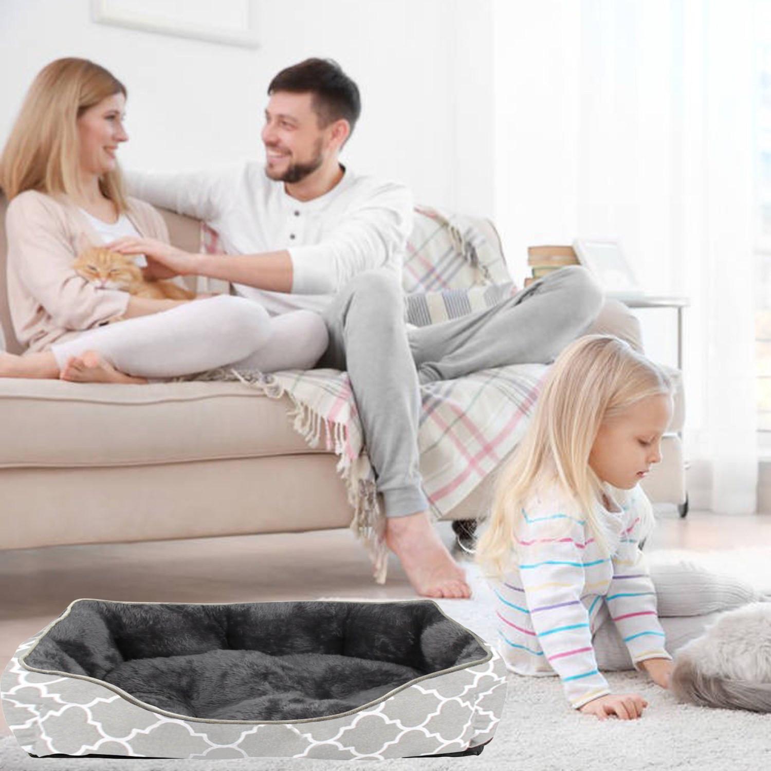 Intirilife  Letto soffice per animali con cuscino interno a due lati 